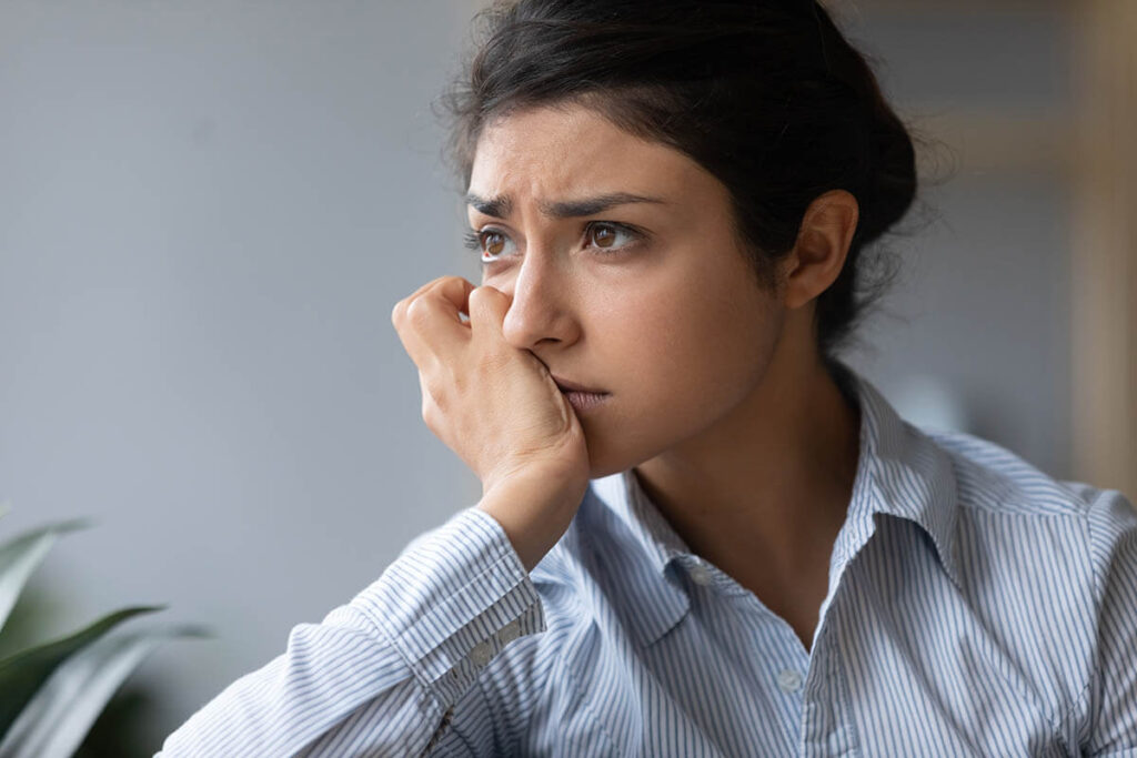 woman wondering do i have a drinking problem