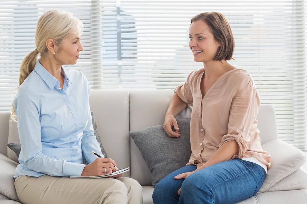 a person engages in the benefits of individual therapy with a therapist