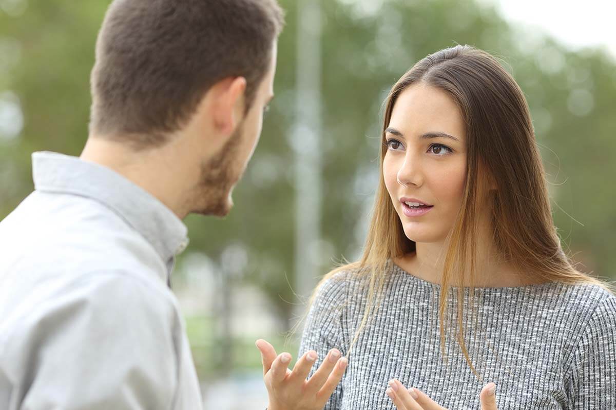 Couple arguing about how alcohol addiction affects relationships