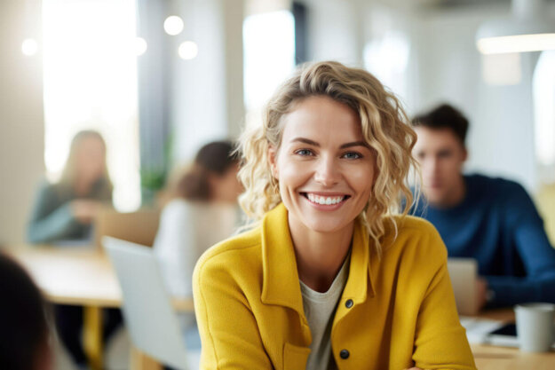 5 Tips To Stay Committed To Sobriety Person smiling while learning how to stay committed to sobriety in an aftercare program