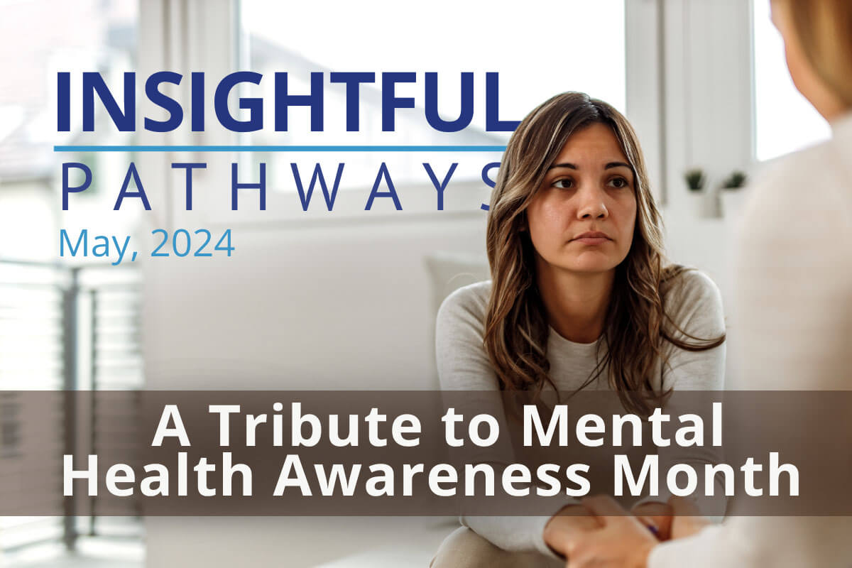 A woman is speaking with a therapist during Mental Health Awareness Month