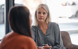 person in counseling after finding outpatient alcohol rehab in virginia