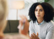 person in counseling learning about harm reduction for addiction